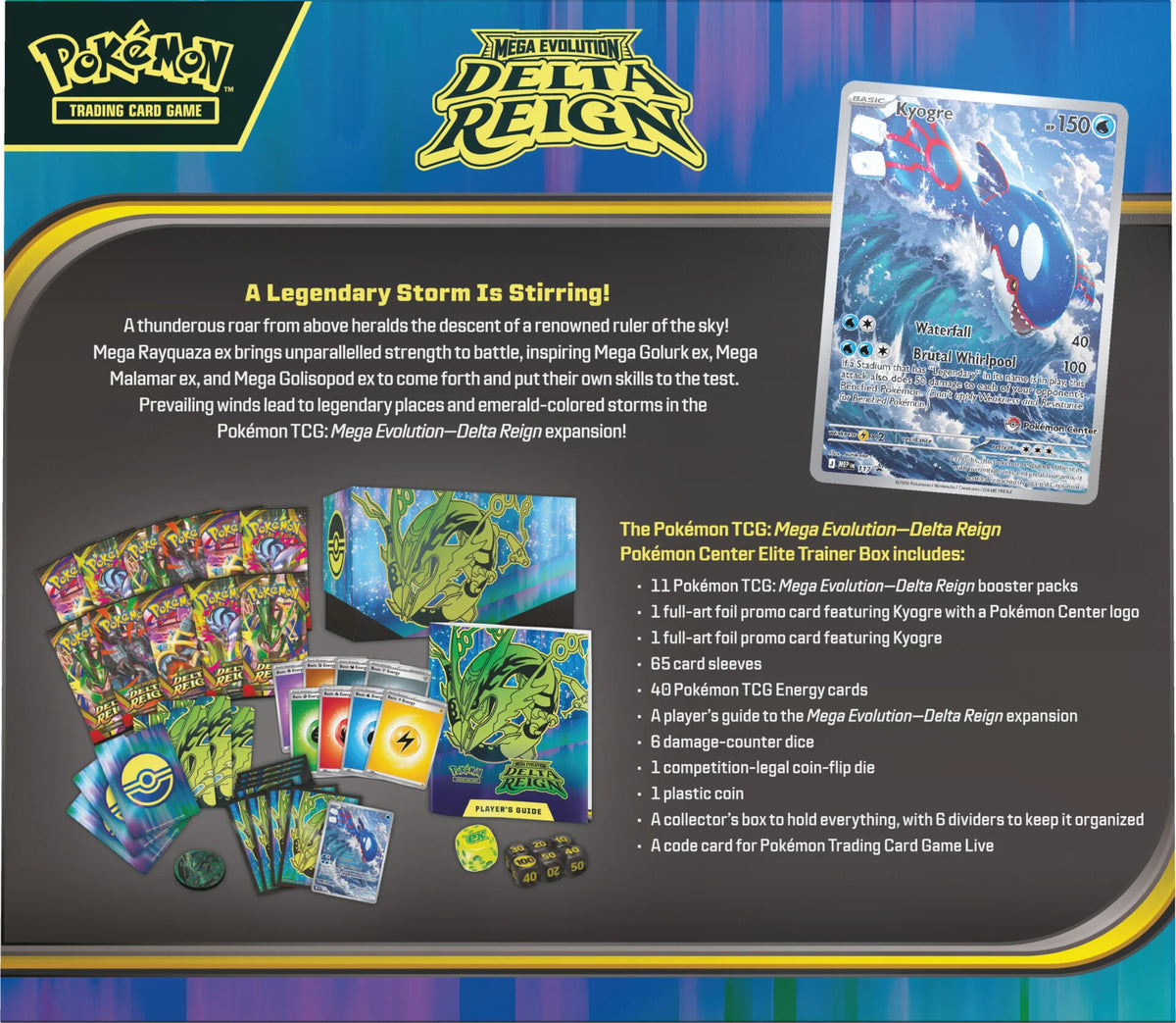 Delta Reign Pokémon Center Elite Trainer Box ITA
