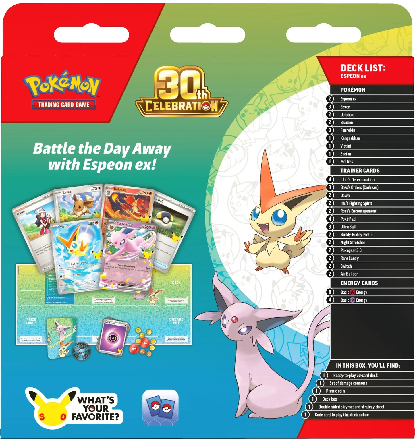 Battle Deck Espeon/Umbreon 30° Anniversario ITA